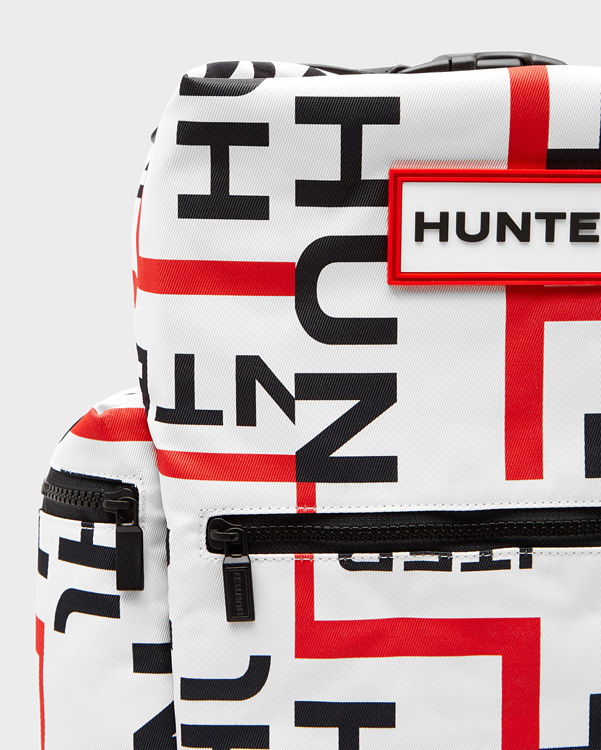  Hunter original exploded logo top clip backpack : exploded logo