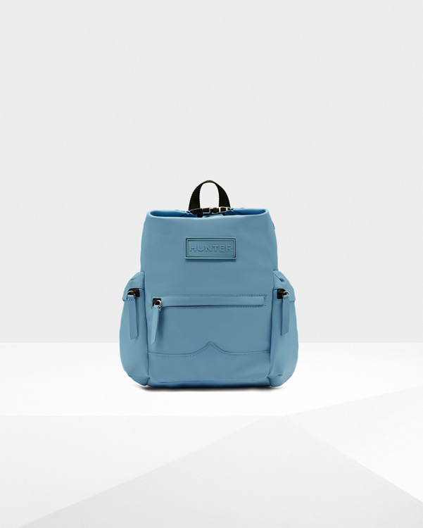  Hunter original mini top clip backpack - rubberised leather : pale blue