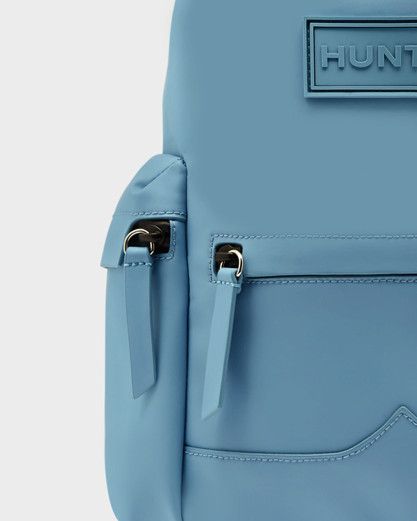  Hunter original mini top clip backpack - rubberised leather : pale blue