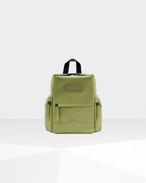  Hunter original mini top clip backpack - rubberised leather : pale green