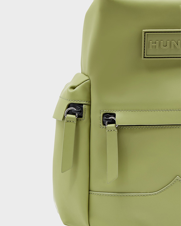  Hunter original mini top clip backpack - rubberised leather : pale green