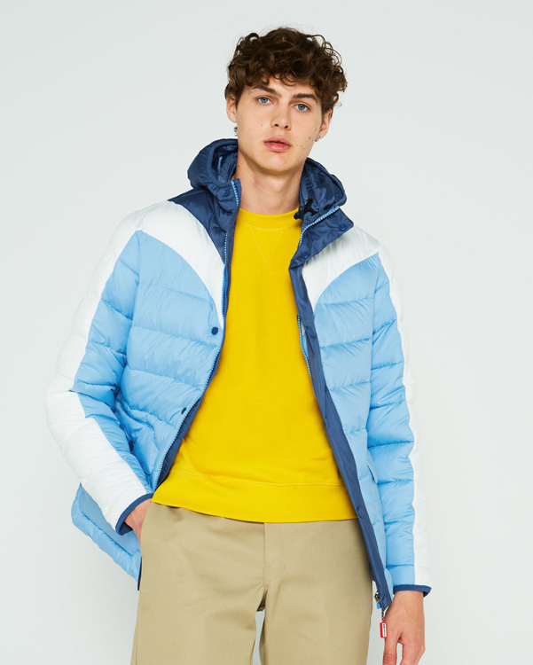  Hunter men's original puffer jacket : peak blue/multi