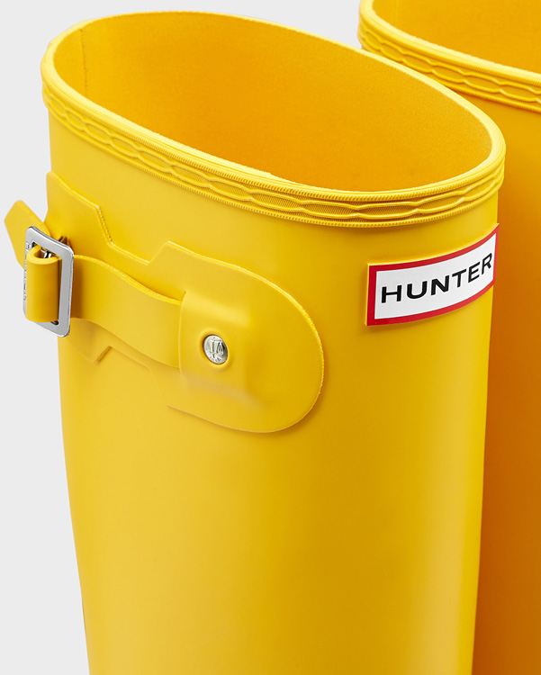  Hunter women's original tall wellington boots : yellow