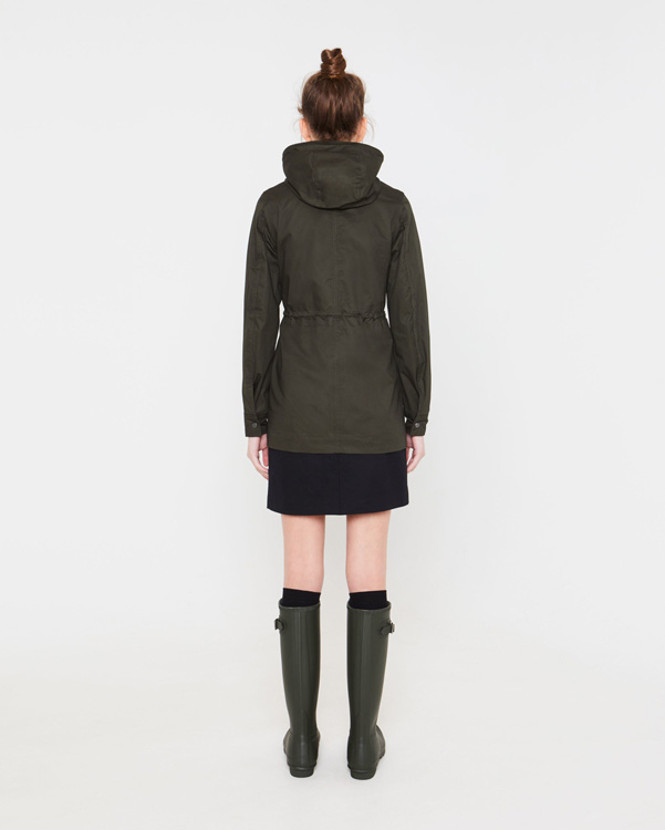  Hunter women's original cotton smock : dark olive