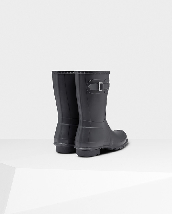  Hunter women's original short wellington boots : dark slate