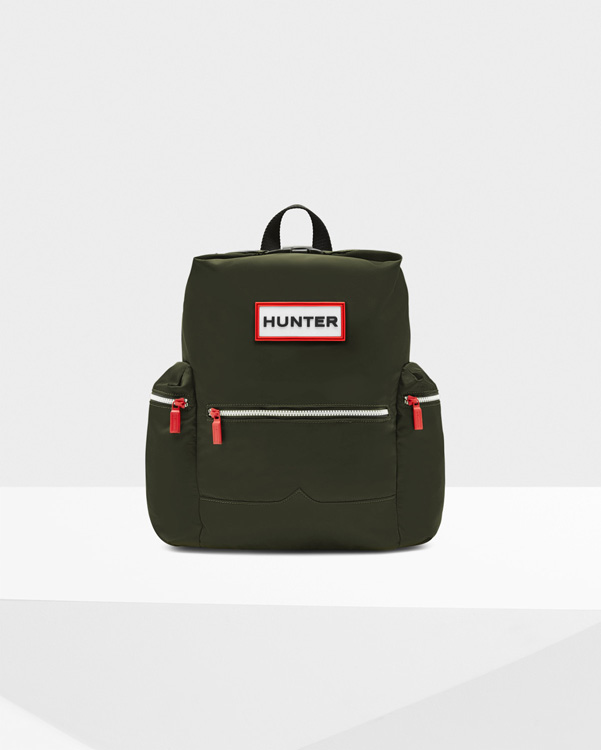  Hunter original top clip backpack - nylon : dark olive