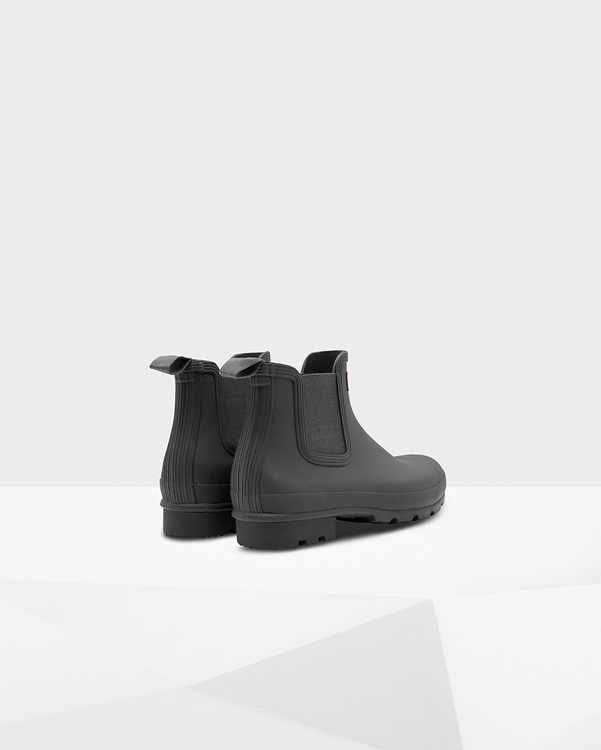  Hunter men's original chelsea boots : dark slate