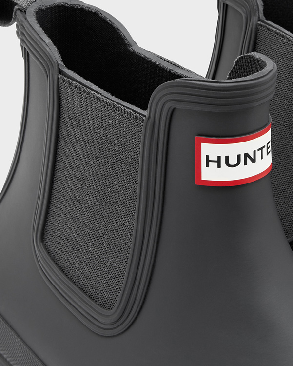  Hunter men's original chelsea boots : dark slate