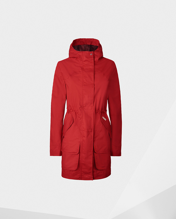  Hunter women's original cotton hunting coat : military red