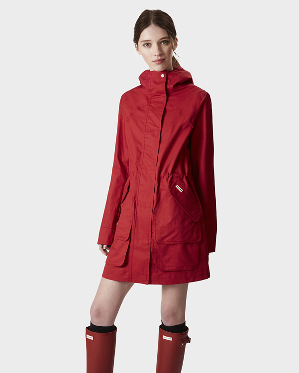  Hunter women's original cotton hunting coat : military red