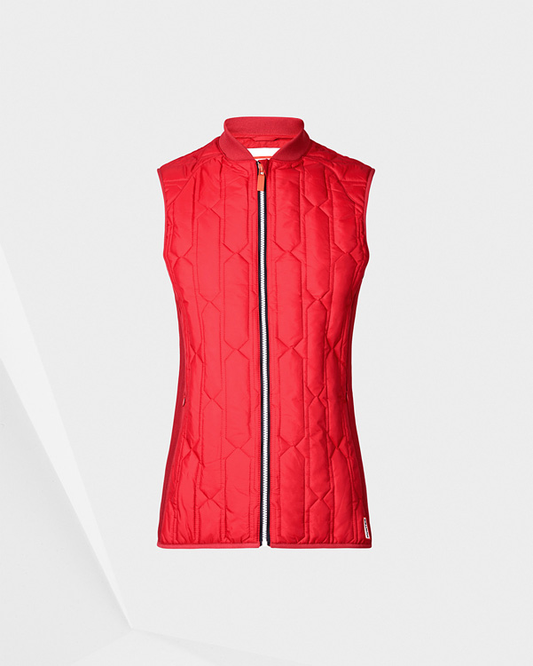  Hunter women's original midlayer gilet : military red