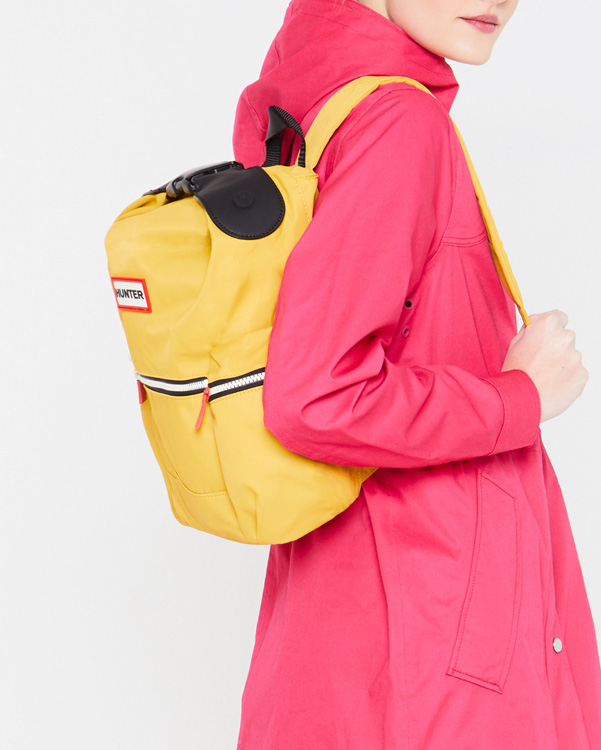  Hunter original mini top clip backpack - nylon : pale yellow