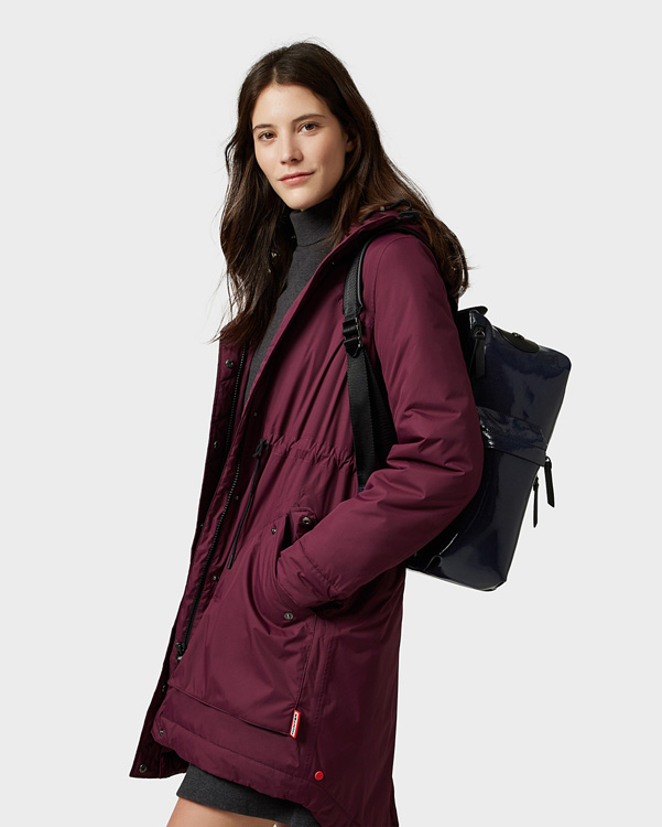  Hunter women's original insulated parka : martian red