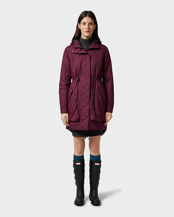  Hunter women's original insulated parka : martian red