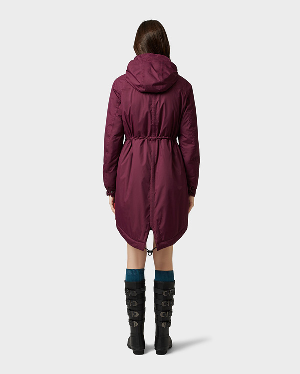  Hunter women's original insulated parka : martian red