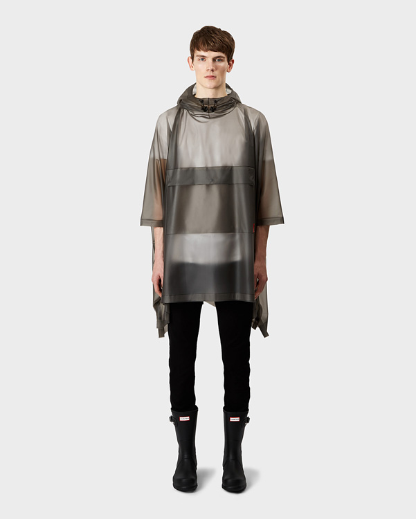  Hunter original vinyl poncho : dark slate