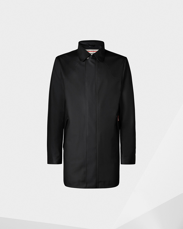  Hunter men's original rubberised raincoat : black