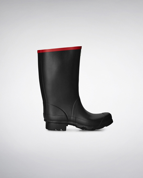  Hunter argyll short wellington boot : black