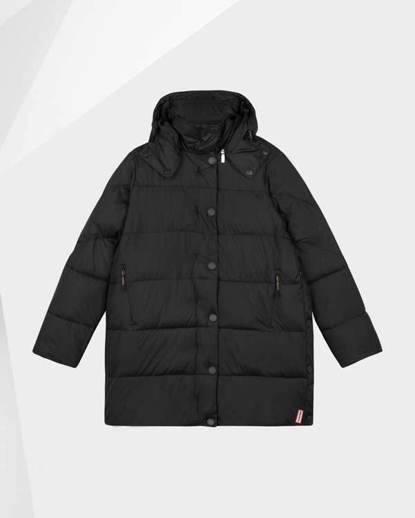  Hunter women's original puffer coat : black