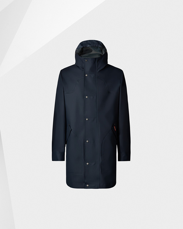  Hunter men's original rubberised hunting coat : navy