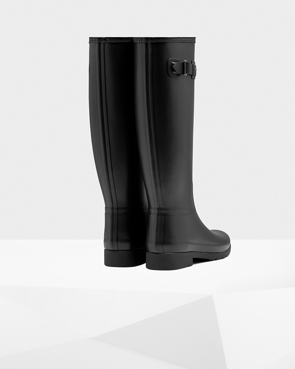  Hunter women's original refined wellington boots : black