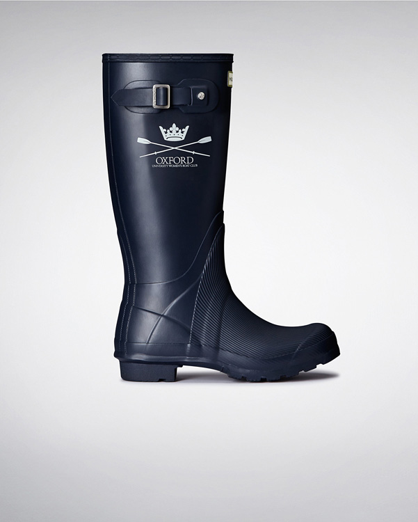  Hunter the official women's oxford boat race boots : navy