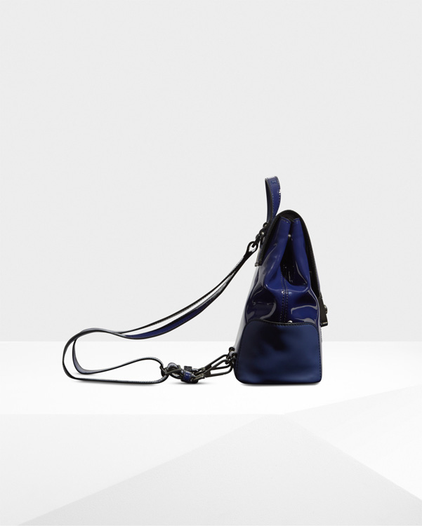  Hunter original refined leather mini backpack : neptune