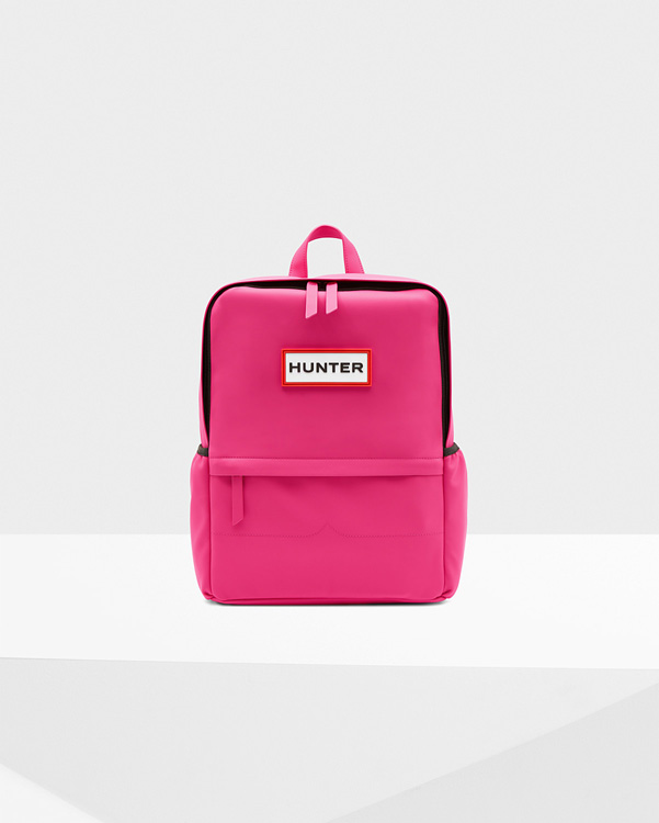  Hunter original rubberised backpack : bright pink