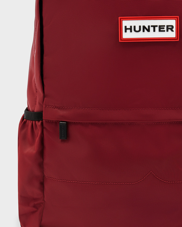  Hunter original nylon large backpack : military red