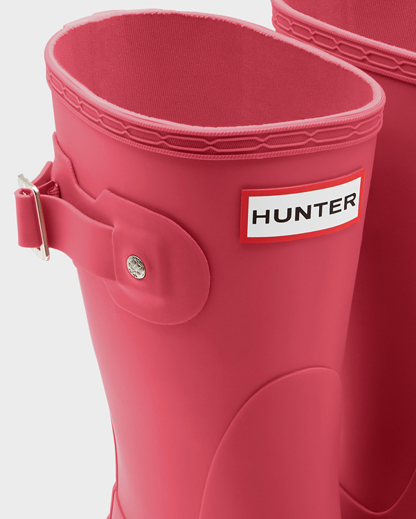  Hunter women's original short wellington boots : hyper pink