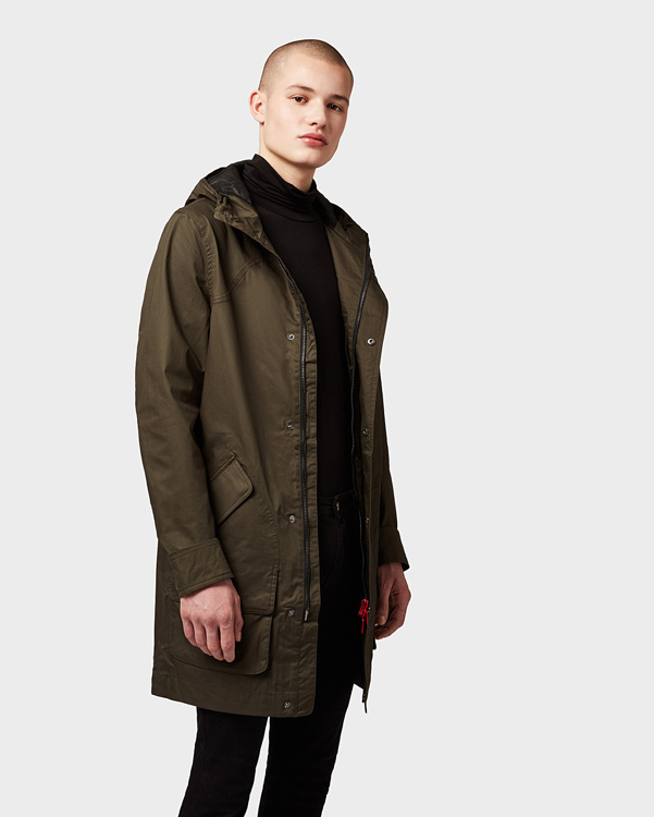  Hunter men's original cotton hunting coat : dark olive