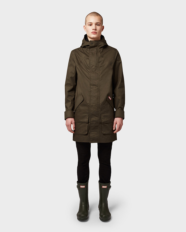  Hunter men's original cotton hunting coat : dark olive