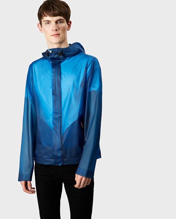  Hunter men's original vinyl windcheater : ocean blue