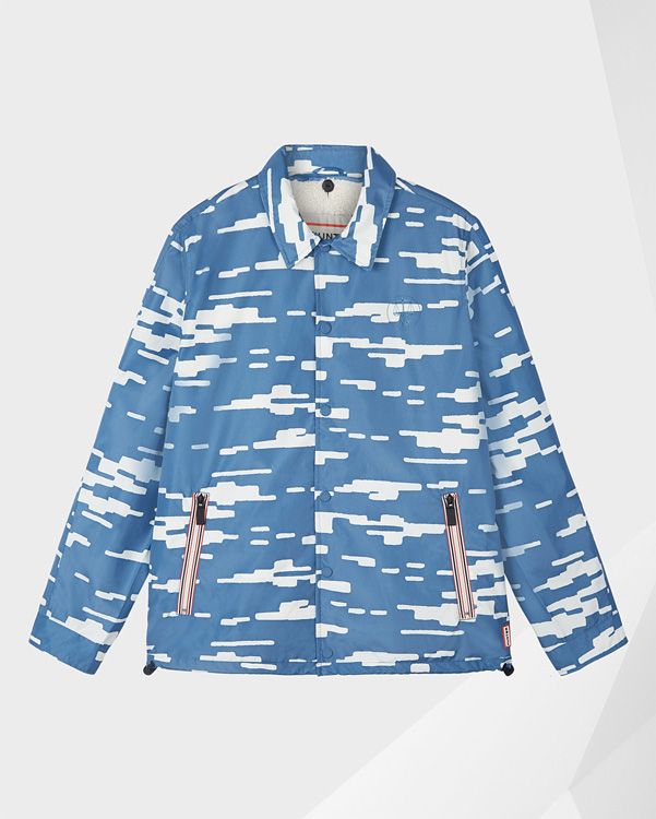  Hunter men's original shell jacket with fleece liner : adder blue