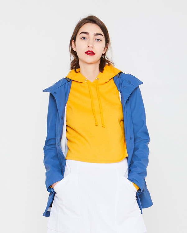  Hunter women's original light rubberised smock : worker blue