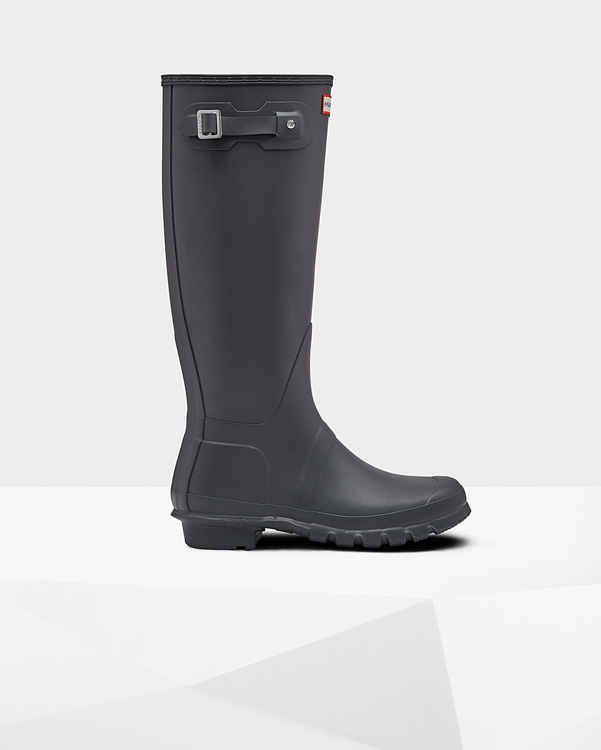  Hunter women's original tall wellington boots : dark slate