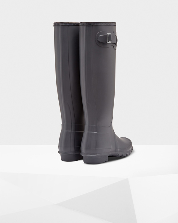  Hunter women's original tall wellington boots : dark slate