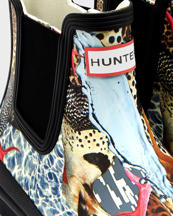  Hunter women's original hypernormal print chelsea boots : hypernormal