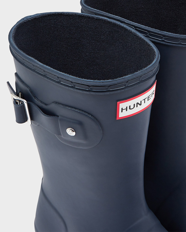  Hunter women's original tour short wellington boots : navy