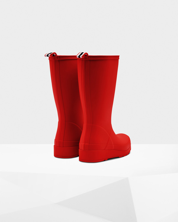  Hunter original play tall wellington boots : hunter red