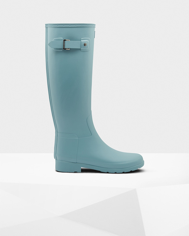  Hunter women's original refined wellington boots : soft pine