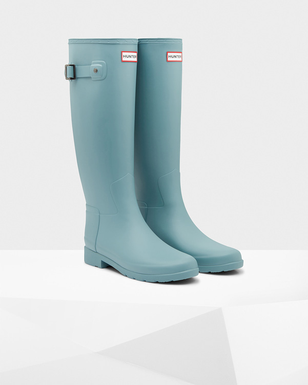  Hunter women's original refined wellington boots : soft pine