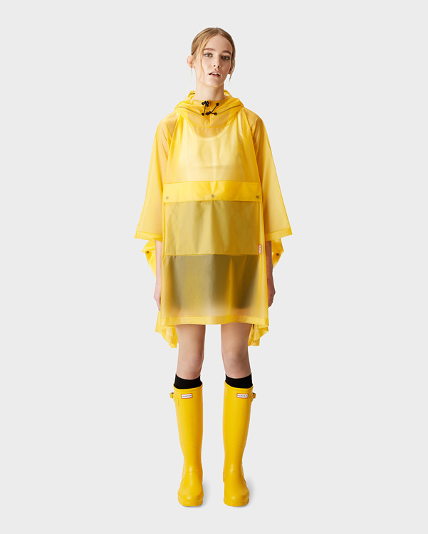  Hunter original vinyl poncho : yellow