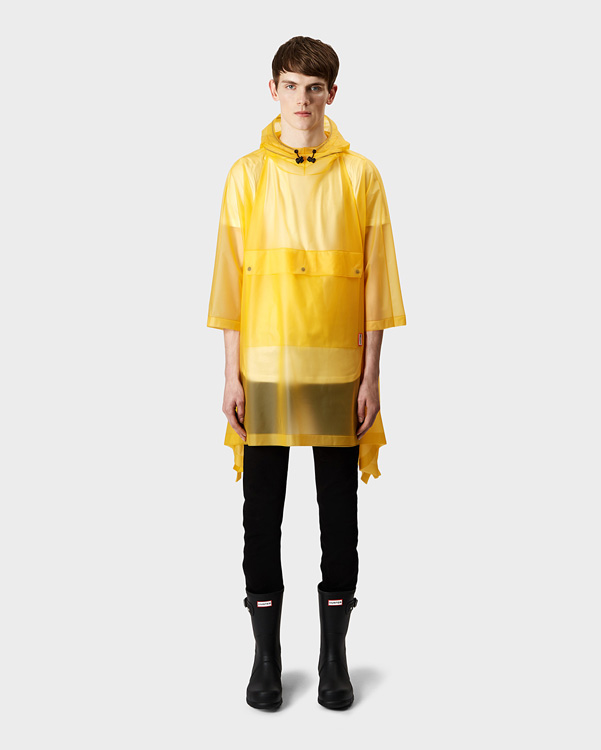  Hunter original vinyl poncho : yellow