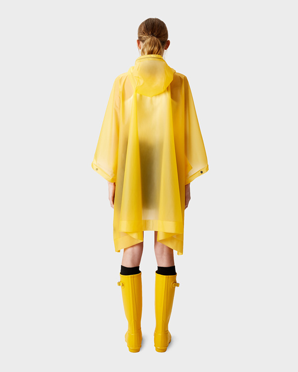  Hunter original vinyl poncho : yellow