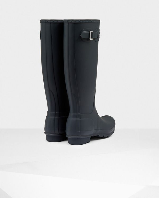  Hunter women's original tall wellington boots : navy