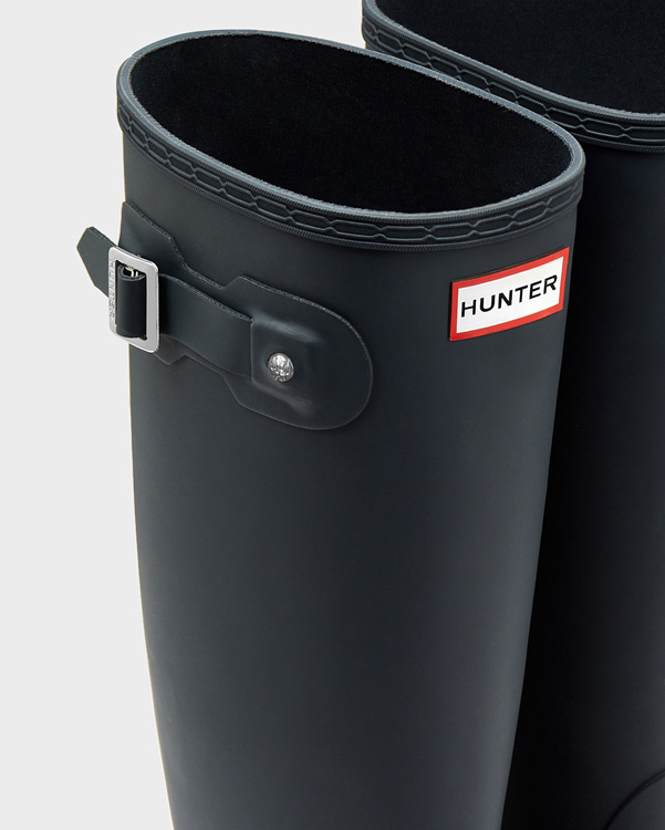  Hunter women's original tall wellington boots : navy