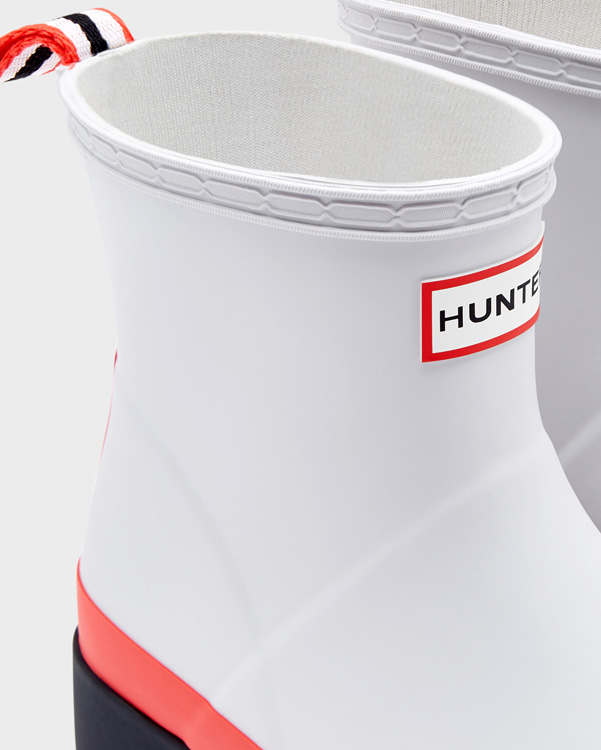  Hunter original play short wellington boots : hunter red/multi