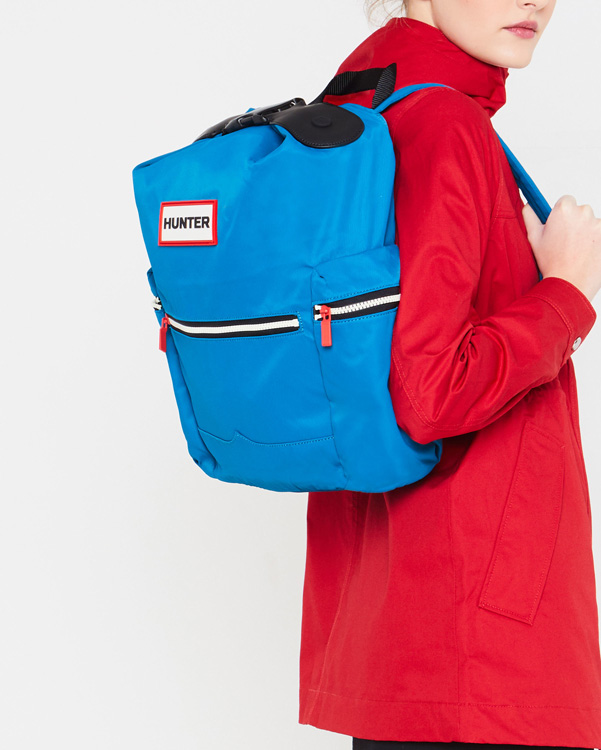  Hunter original top clip backpack - nylon : ocean blue