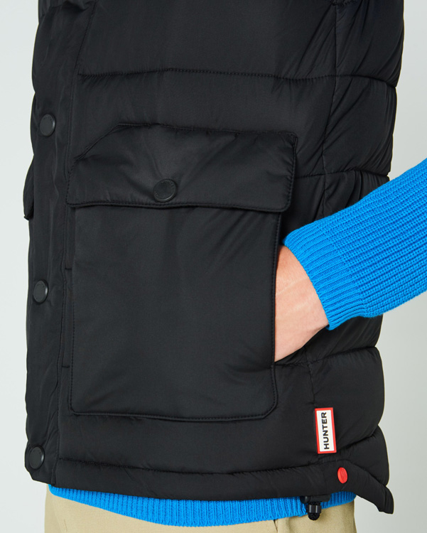  Hunter men's original puffer gilet : black